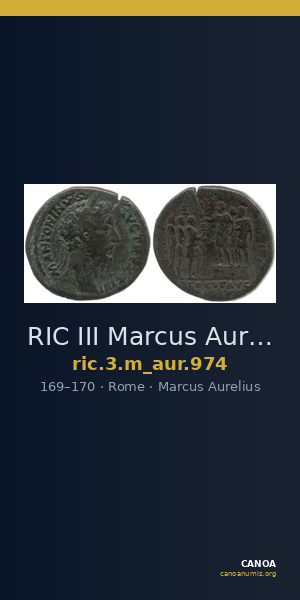 RIC III Marcus Aurelius 974 — CANOA