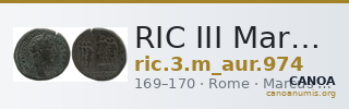 RIC III Marcus Aurelius 974 — CANOA