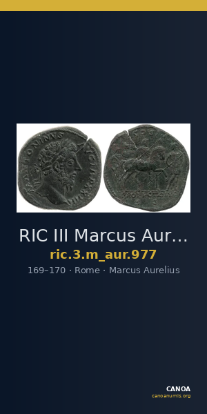 RIC III Marcus Aurelius 977 — CANOA