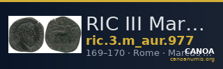 RIC III Marcus Aurelius 977 — CANOA