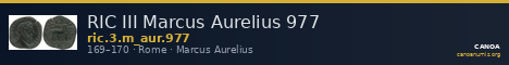 RIC III Marcus Aurelius 977 — CANOA