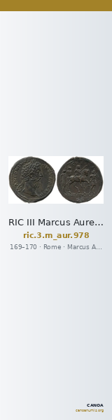 RIC III Marcus Aurelius 978 — CANOA
