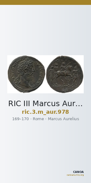 RIC III Marcus Aurelius 978 — CANOA