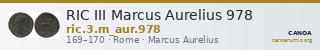 RIC III Marcus Aurelius 978 — CANOA