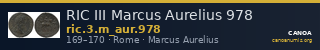 RIC III Marcus Aurelius 978 — CANOA