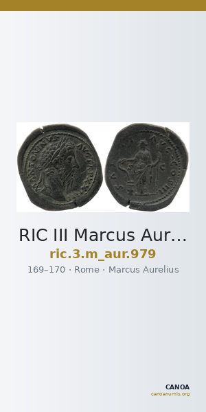 RIC III Marcus Aurelius 979 — CANOA