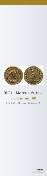 RIC III Marcus Aurelius 98 — CANOA