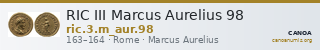 RIC III Marcus Aurelius 98 — CANOA