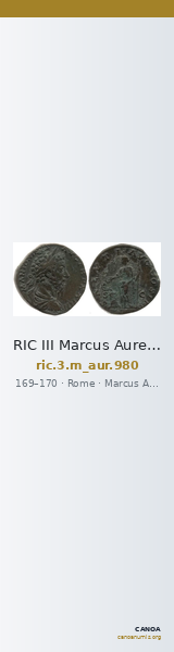 RIC III Marcus Aurelius 980 — CANOA