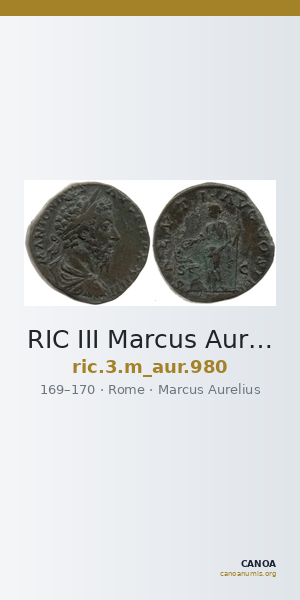 RIC III Marcus Aurelius 980 — CANOA
