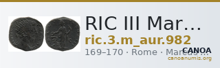 RIC III Marcus Aurelius 982 — CANOA