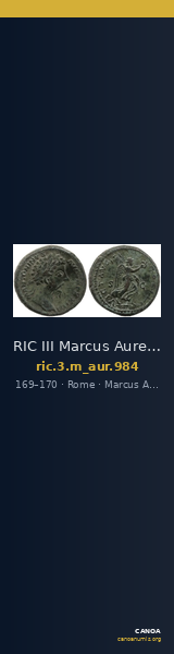 RIC III Marcus Aurelius 984 — CANOA