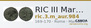 RIC III Marcus Aurelius 984 — CANOA