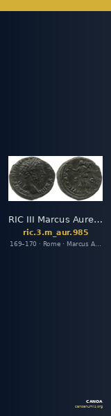 RIC III Marcus Aurelius 985 — CANOA