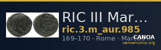RIC III Marcus Aurelius 985 — CANOA
