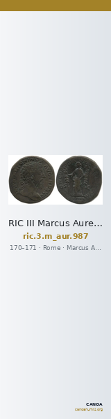 RIC III Marcus Aurelius 987 — CANOA
