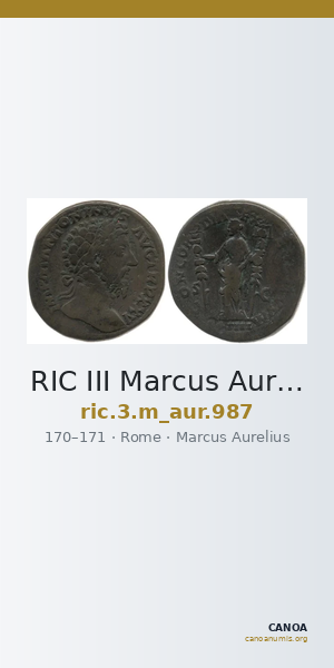 RIC III Marcus Aurelius 987 — CANOA