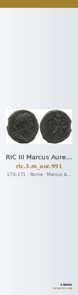 RIC III Marcus Aurelius 991 — CANOA
