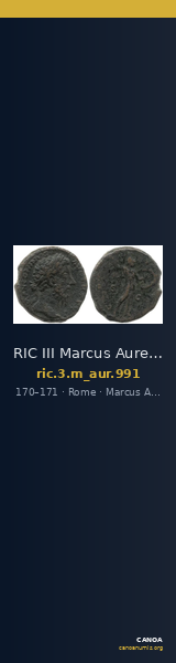 RIC III Marcus Aurelius 991 — CANOA
