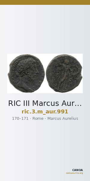 RIC III Marcus Aurelius 991 — CANOA