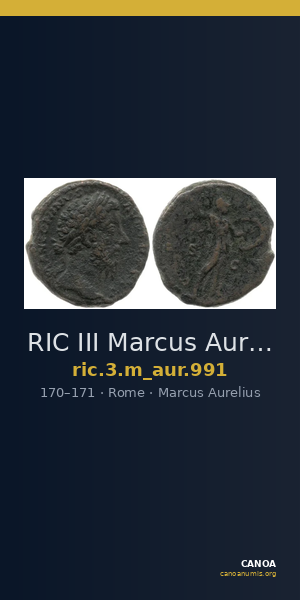 RIC III Marcus Aurelius 991 — CANOA
