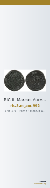 RIC III Marcus Aurelius 992 — CANOA