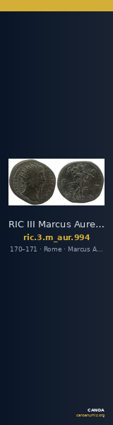 RIC III Marcus Aurelius 994 — CANOA