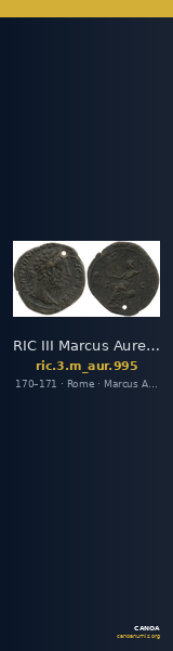 RIC III Marcus Aurelius 995 — CANOA