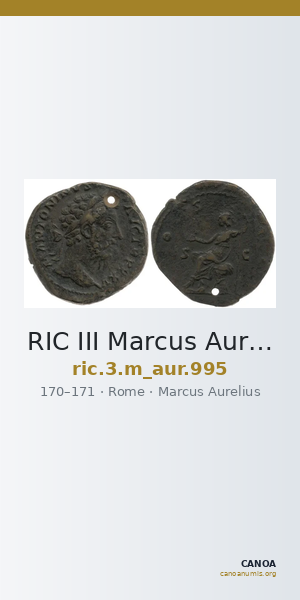 RIC III Marcus Aurelius 995 — CANOA
