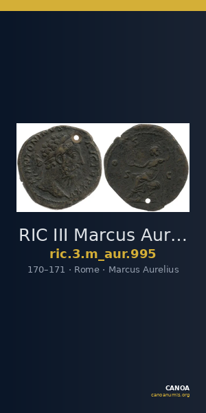 RIC III Marcus Aurelius 995 — CANOA