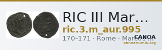 RIC III Marcus Aurelius 995 — CANOA