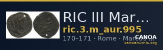 RIC III Marcus Aurelius 995 — CANOA