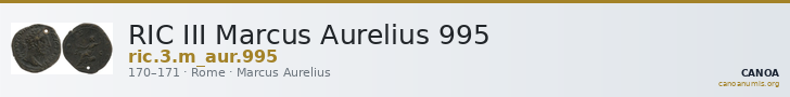 RIC III Marcus Aurelius 995 — CANOA