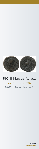 RIC III Marcus Aurelius 996 — CANOA