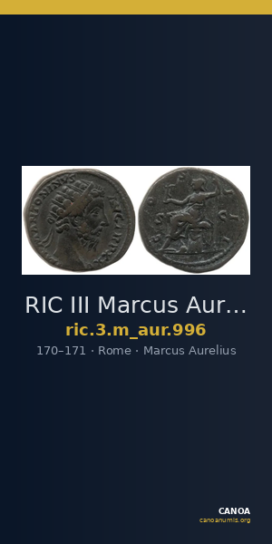 RIC III Marcus Aurelius 996 — CANOA