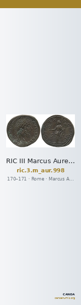 RIC III Marcus Aurelius 998 — CANOA