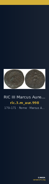 RIC III Marcus Aurelius 998 — CANOA