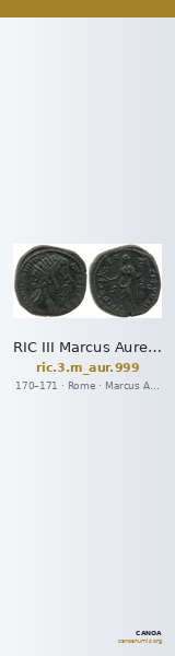 RIC III Marcus Aurelius 999 — CANOA