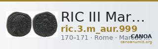RIC III Marcus Aurelius 999 — CANOA