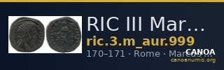 RIC III Marcus Aurelius 999 — CANOA
