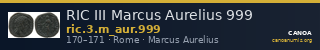 RIC III Marcus Aurelius 999 — CANOA