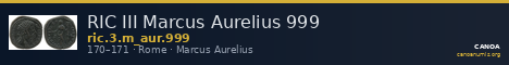 RIC III Marcus Aurelius 999 — CANOA