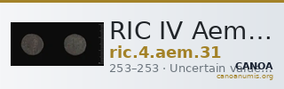 RIC IV Aemilian 31 — CANOA