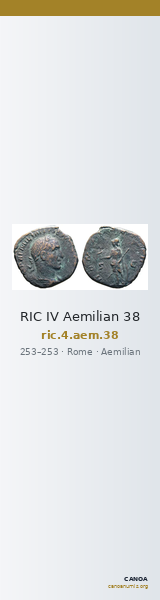 RIC IV Aemilian 38 — CANOA