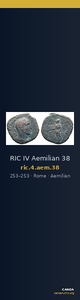 RIC IV Aemilian 38 — CANOA