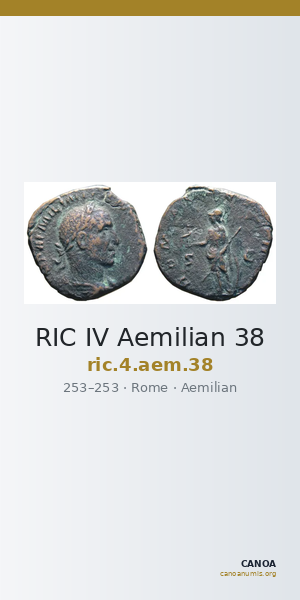 RIC IV Aemilian 38 — CANOA