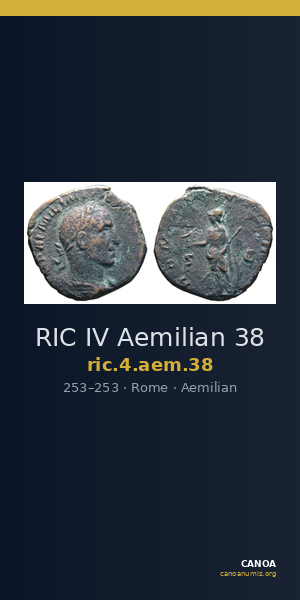 RIC IV Aemilian 38 — CANOA