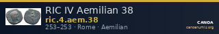 RIC IV Aemilian 38 — CANOA