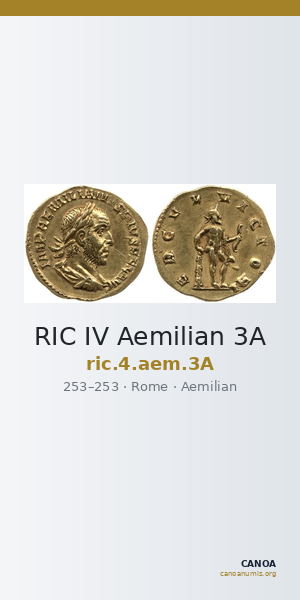 RIC IV Aemilian 3A — CANOA