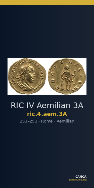 RIC IV Aemilian 3A — CANOA